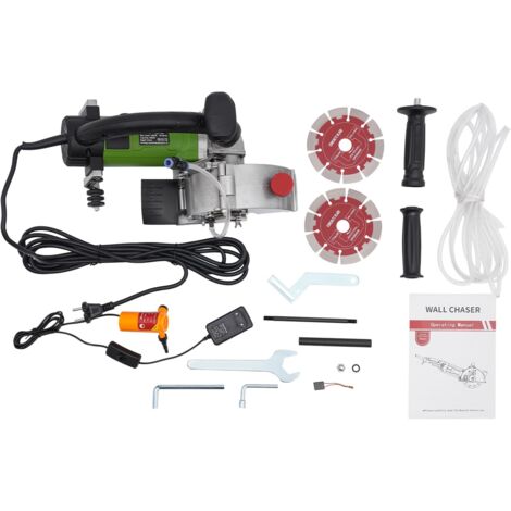 Decoupeuse de Cannelure de Mur Machine de Decoupe de Rainures Murales 1800 W 220 V Decoupeuse Electrique de Cannelure de Chasseur Rainureuse Beton pour la décoration de la maison/Construction rainurag