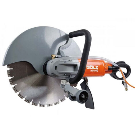 Découpeuse électrique circulaire HS400F 230V 3.3kW – Profondeur de coupe 160 mm – Disque TS35 de 400 mm inclus – Golz
