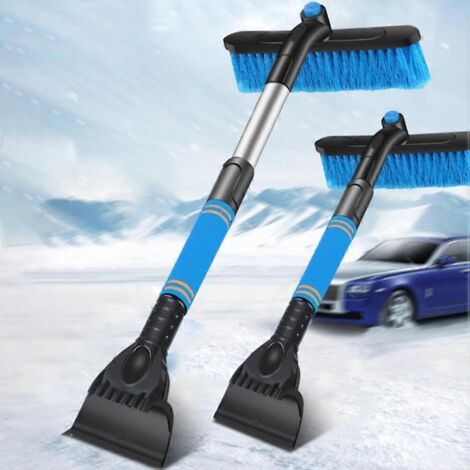 Découvrez notre grattoir à glace télescopique pour voiture, pelle à neige pratique, brosse à neige rétractable pour pare-brise, outil portable de déneigement.
