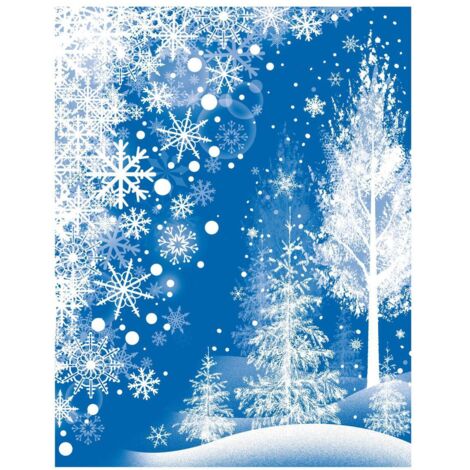 Decovitre weiß Glitter 29x41cm -