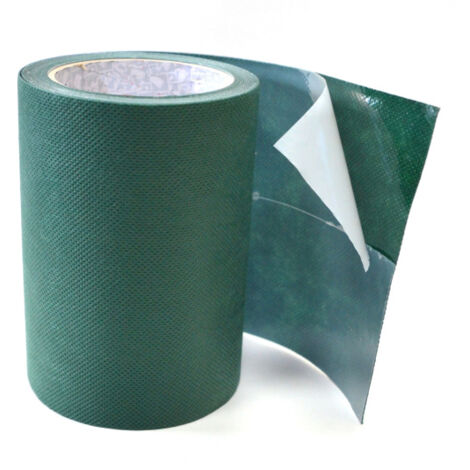 Décoweb – Bande de jonction autocollante pour gazon synthétique 15 cm – Longueur 5 m – Ruban adhésif simple face pour raccordement invisible