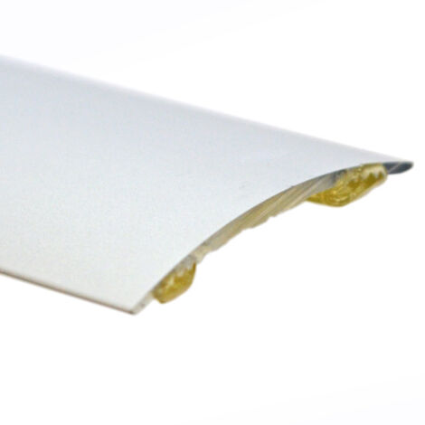 Décoweb – Barre de seuil en aluminium incolore 93 cm – Profilé demi-bombé adhésif VERITAK – Fixation facile sur tous supports