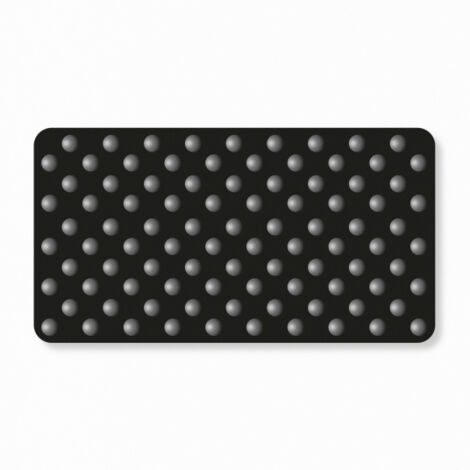 Décoweb – Dalle podotactile PMR – ERP – Noir – Accessibilité pour malvoyants – Repères tactiles au sol – Dalle pour milieu industriel