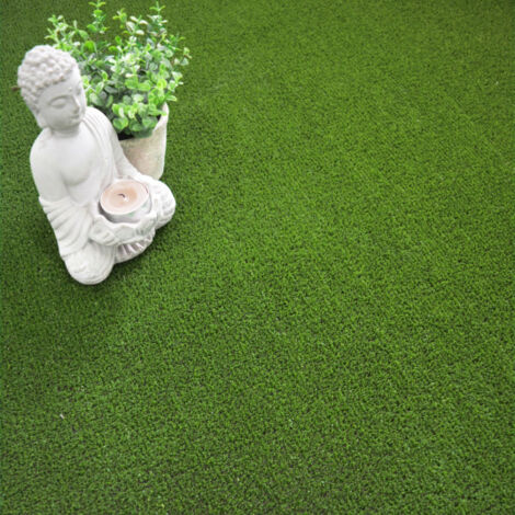 Décoweb – Gazon synthétique Zen sur plots 5mm – Échantillon 15 x 20 cm – Densité 120900 points/m² – Épaisseur totale 7mm