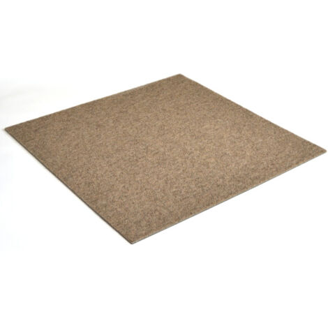 Décoweb – Lot de 20 dalles moquette 50x50 cm – Beige – Classe 33 usage professionnel intensif – Résistance à l'usure et aux chaises à roulettes