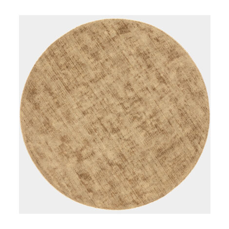 Décoweb – Tapis rond en jute et coton – Naturel – Ø 90 cm – Certifié Oeko-Tex Standard 100 – Poids 2900 g/m² pour intérieur