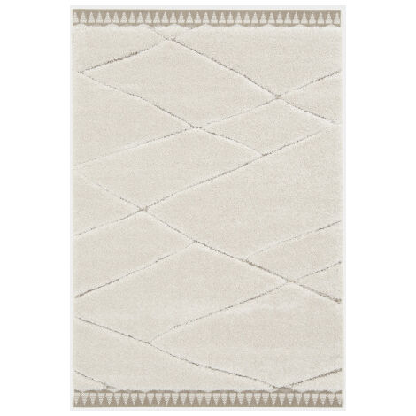 Décoweb – Tapis shaggy en relief 120 x 170 cm – 100% polypropylène – Épaisseur 22 mm – Certification Oeko-Tex Standard 100
