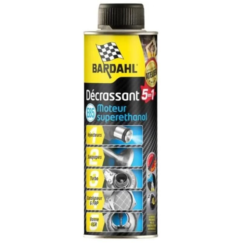 Bardahl - Décrassant moteur Super éthanol E85 5 en 1 500ml