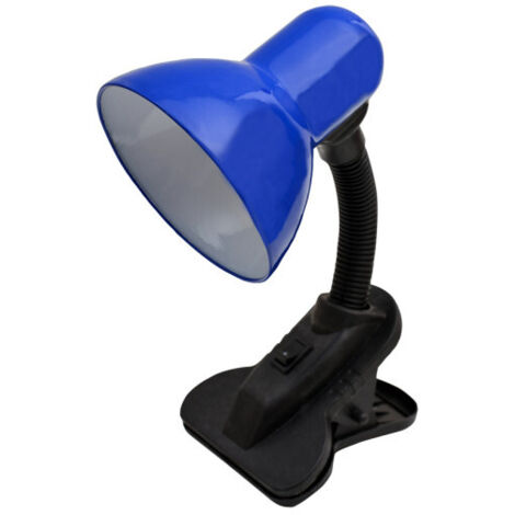 Dedalo Flexo Blu con Clip 1xE27 (25x11x20cm)