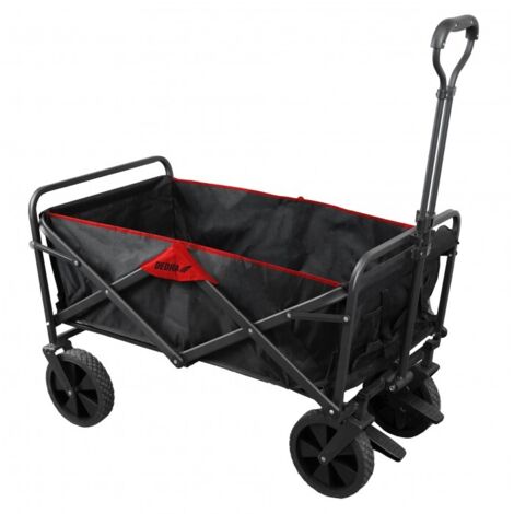 DEDRA - Carrito de jardín plegable 100x58x58cm - 145l, 90kg