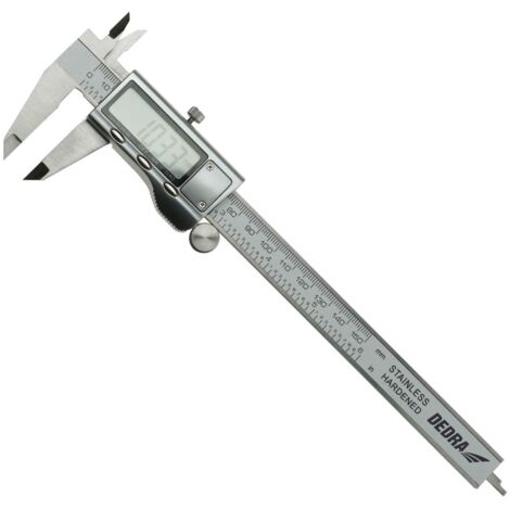 DEDRA Digitaler Messschieber 150 mm - Präzisionsmessungen, Edelstahl