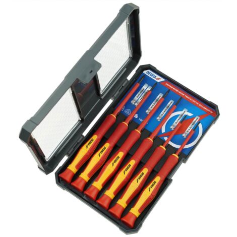 DEDRA - Juego de destornilladores de precisión aislados, 6 piezas - VDE 1000V