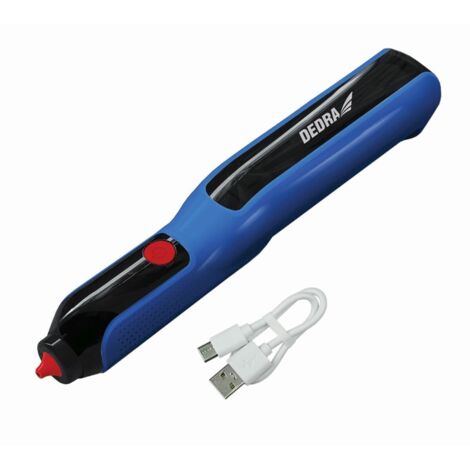 DEDRA Klebepistole 4 V – Kabellos, USB, 7–8 mm