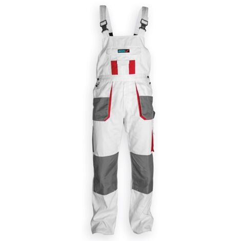 DEDRA Peto de trabajo LD/54 - blanco, 190 g/m²