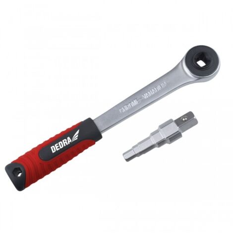 DEDRA Ratschenschlüssel 1/2" mit 5 Stecknüssen
