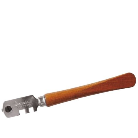 DEDRA Silberschnittmesser 6 Räder - präziser Schnitt, rostfreier Stahl