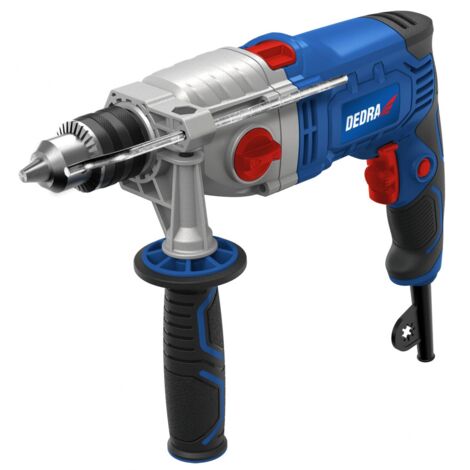 DEDRA - Taladro de impacto de 1100 W: potencia, precisión, 13 mm
