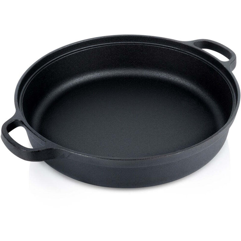 Northix Mehrfarbig Deep Cast Iron Frying Pan Cast Line 30 Cm 35 L