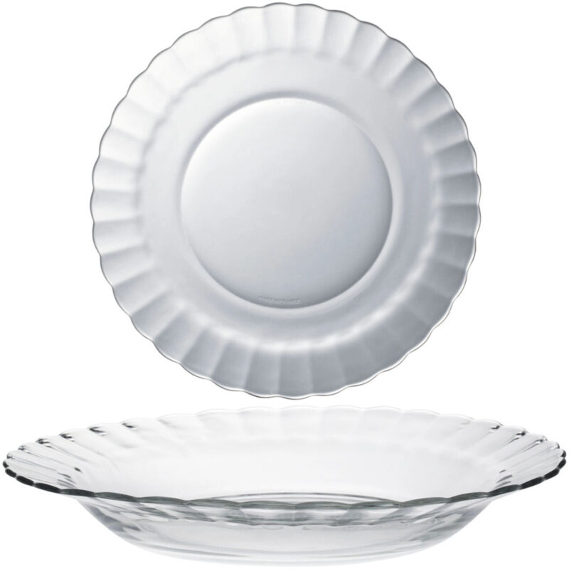 Ehs Duralex Picardie Tiefer Teller Transparent 230 X 35 Mm - 6er Set