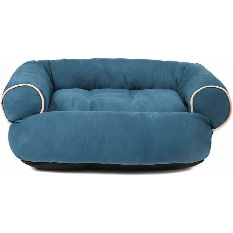 Deep Sleeping Dog Sofa Bed High Quality Cat Litter Winter Warmer Thicker Pet Bed for Small Cats and Dogs (2XL,Blue)