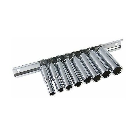 AM-TECH DEEP SOCKET SET 9PC 1/4"" DRIVE METRIC LONG REACH 5.5-12MM WARRANTY I6400