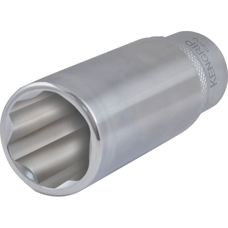 Pro 22mm Deep Ken-Grip Socket 3/8 Square Drive - Kennedy