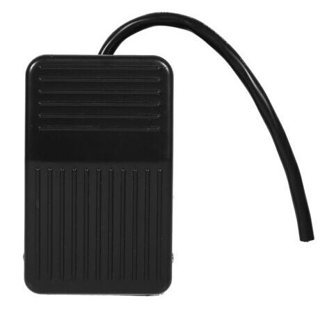 DEESSE SHOP-1 pc 220 V 10A Puissance Électrique en Plastique Pédale Interrupteur À Pied Pédale Contrôleur Connecteur Commutateur on/Off Contrôle Noir Couleur + 10 cm Cordon