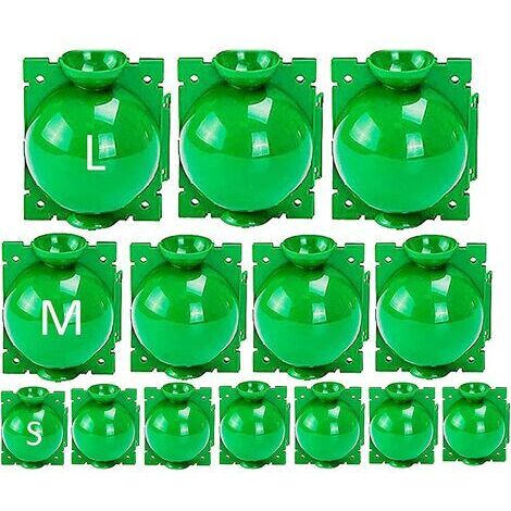 DEESSE SHOP - 14 Pièces Boule de Propagation de Boîte d'Enracinement des Plantes, Boîte de Greffe Dispositif d'Enracinement des Plantes de Boîte de Balle de Propagation à Haute Pression (L+M+S, Vert)