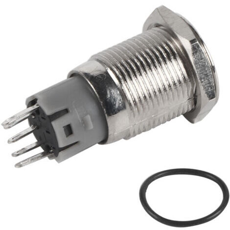 DEESSE SHOP-16mm Interrupteur d'Alimentation, Keenso 12V LED Commutateur de Bouton-Poussoir de Puissance de Voiture ON/OFF Commutateur de Symbole Lumières Verte Auto-Bloquant.