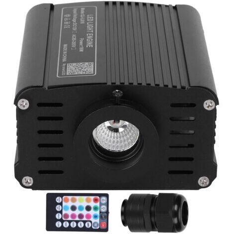 DEESSE SHOP-16W Twinkle Fiber Optic Light Engine Kit de plafonnier à LED RGBW Contrôle APP avec télécommande à 28 touches pour la décoration d'éclairage de plafond