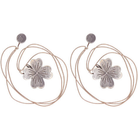 DEESSE SHOP-2 Pcs Rideau Embrasses Résine Magnétique Fleur Rideau Sangle Boucle Décoratif Rideaux Attache Retour pour Bureau À Domicile