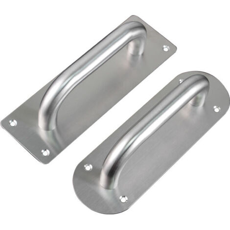 DEESSE SHOP - 2 pièces 20065mm carré robuste en acier inoxydable ensemble de poignées de porte pour porte Garage abri meubles grand Style rustique