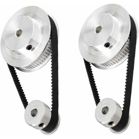 DEESSE SHOP - 2gt roue synchrone 20 60 dents alésage poulie synchrone en aluminium GT2 système de poulie de courroie de distribution