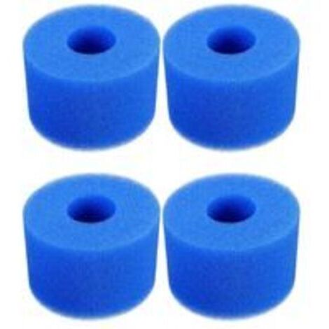 DEESSE SHOP-4 Pièces Éponge Filtrante Type S1, Cartouche de Filtre en Mousse, Mousse pour Filtre Piscine, Réutilisables et Lavables, Filtre en Mousse pour Spa, Piscine, Jacuzzi