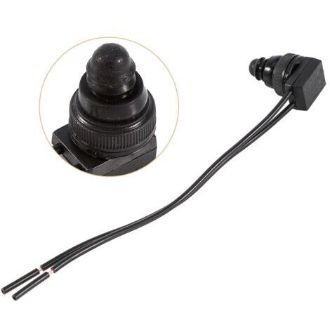 DEESSE SHOP-5 pièces 12 V étanche bouton poussoir marche/arrêt avec 4 "cbles pour moto voiture