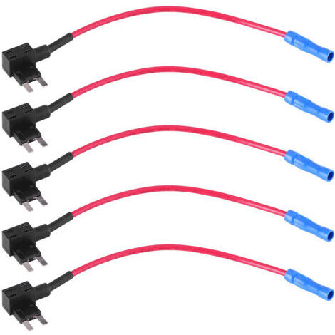 DEESSE SHOP-5pcs Fusible Lame Adaptateur, 12V Ajouter un Fusible de Circuit Porte-Fusible de Voiture Adaptateur Mini Fusible à Lame(Mini Type)