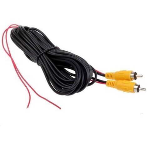DEESSE SHOP-6M vidéo cable rallonge rca jack câble prise phono connecteur plug pour recul voiture fil de détection rouge