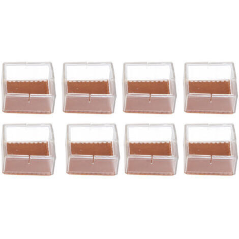 DEESSE SHOP-8 Pièces Tapis Antidérapant Coussin de Pied de Table Silicone épaissi Table et Chaise Pied Couverture Table Pied Couverture