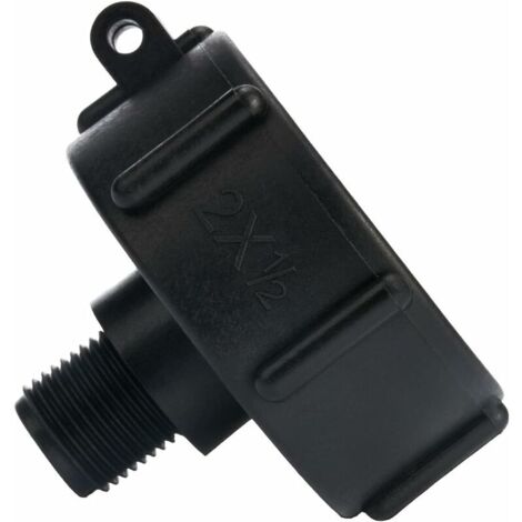 DEESSE SHOP - Adaptateur de réservoir IBC connecteur de robinet de tuyau en plastique S60X6 bouchon fileté grossier à 1/2 adaptateur de robinet d'eau pour tonne de Valve IBC