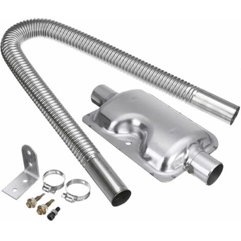 DEESSE SHOP - Air Diesel chauffage voiture Parking 600mm tuyau d'échappement 24mm silencieux silencieux ensemble Kit