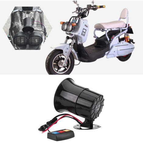 DEESSE SHOP-AKLOSIPY DC 12v Haut-parleur Fort 105 115db Super Loud 3 Ton Sounds Security Warning Sirène Horn avec une Installation Facile pour la Voiture Motorcycle Boat Truck SUV