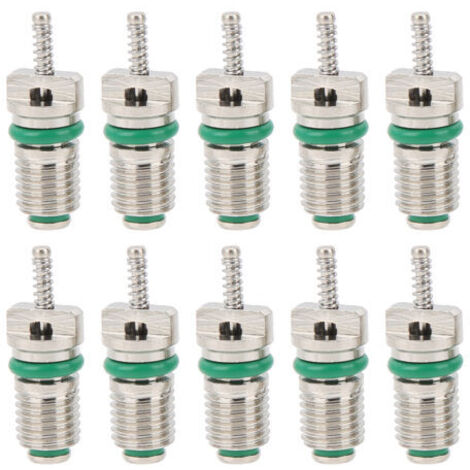 DEESSE SHOP-Akozon Noyau de Valve de Climatisation, A/C R134A Aiguilles de Noyaux de Soupape de Réfrigération Résistant à la Haute Pression pour Réfrigérant R134A.