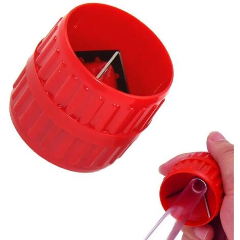 DEESSE SHOP - Alésoir de tube universel outil d'ébavurage outil de chanfreinage de tube acrylique alésoir intérieur et extérieur 5-38 MM outil de plomberie rouge