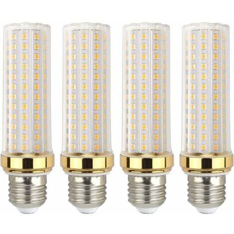 DEESSE SHOP-Ampoule E27 LED 20W Blanc Chaud, Équivalent à Lampe Halogène E27 150W, Ampoule LED Mais E27 Chaud pour Garage/Studio, lot de 4