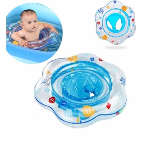 DEESSE SHOP - Anneau de siège de flotteur de natation gonflable pour bébé enfant chaise de bain d'aide à la sécurité des tout-petits pour les enfants de 3 mois à 3 ans (bleu)