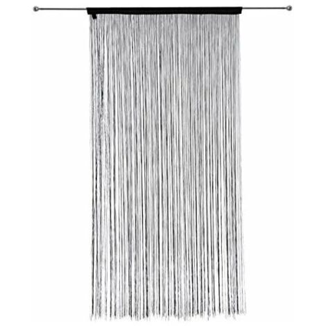 DEESSE SHOP - Architecte d'intérieur - Rideau de fils Guopo 90x200cm Noir