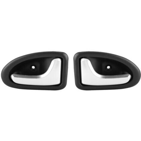 DEESSE SHOP-Ausla Poignée de Porte Intérieure de Voiture, Couvre-Bol, Style chromé ABS Couvre-Bol de Poignée de Porte Intérieure pour Clio Scenic TRAFIC (Une Paire de Vente)