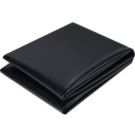 DEESSE SHOP-Bâche pour Étang en PVC, Robuste Bâche de Bassin 2M X 2M, Flexible Doublure Préformée Noires pour Bassins à Poissons de Jardin, Fontaines, Jardins d'eau et Cascades