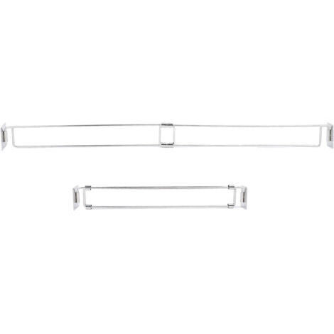 DEESSE SHOP-Barre de Rangement D'angle de Douche pour Camping-car, étagères de Réfrigérateur Réglables en Acier Inoxydable pour Remorque Yacht.