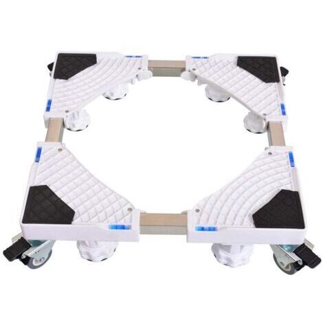 DEESSE SHOP-Base de Machine à Laver Réfrigérateur Support Roulant pour Sèche Linge lave Linge Congélateur Réglable 42-65 cm